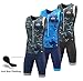 KONA Mens Assault Triathlon Race Suit - Sleeveless Skinsuit Padded Cycling Tri Suit for Swim Bike Run(Black, L)
