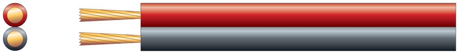 Mercury | Figure 8 Power/Speaker Cable | Red & Black | 2 x 14 x 0.18mmØ | 100m