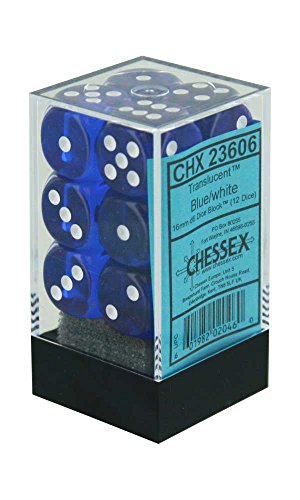 6-sided Dice: Translucent Blue by Chessex