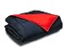 Cozy Beddings Reversible Down Alternative 3 Piece Comforter Set, Full/Queen, Blue/Red
