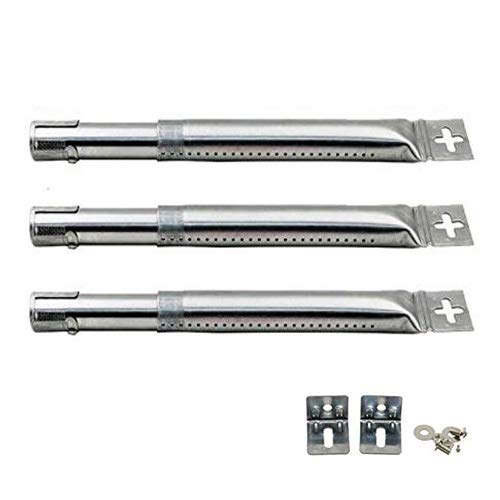42204 Universal BBQ Gas Grill Replacement Stainless Steel Adjustable Tube Burners For FirePlus, Fire Mountain, CosmoGrill and Others,Extend from 30.5 CM to 44.5 CM
