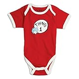 Bumkins Dr. Seuss by Bumkins Classic Short Sleeve Bodysuit-Thing 1, 3 Mos