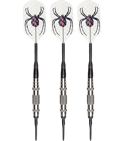 LEGW2-18 Laserdarts Gold Widow 18g Soft Tip Dart Set – 90% Wolfram, Mit Zubehör