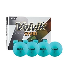 Volvik Vivid Matte Finished Colored Golf Balls (One Dozen)