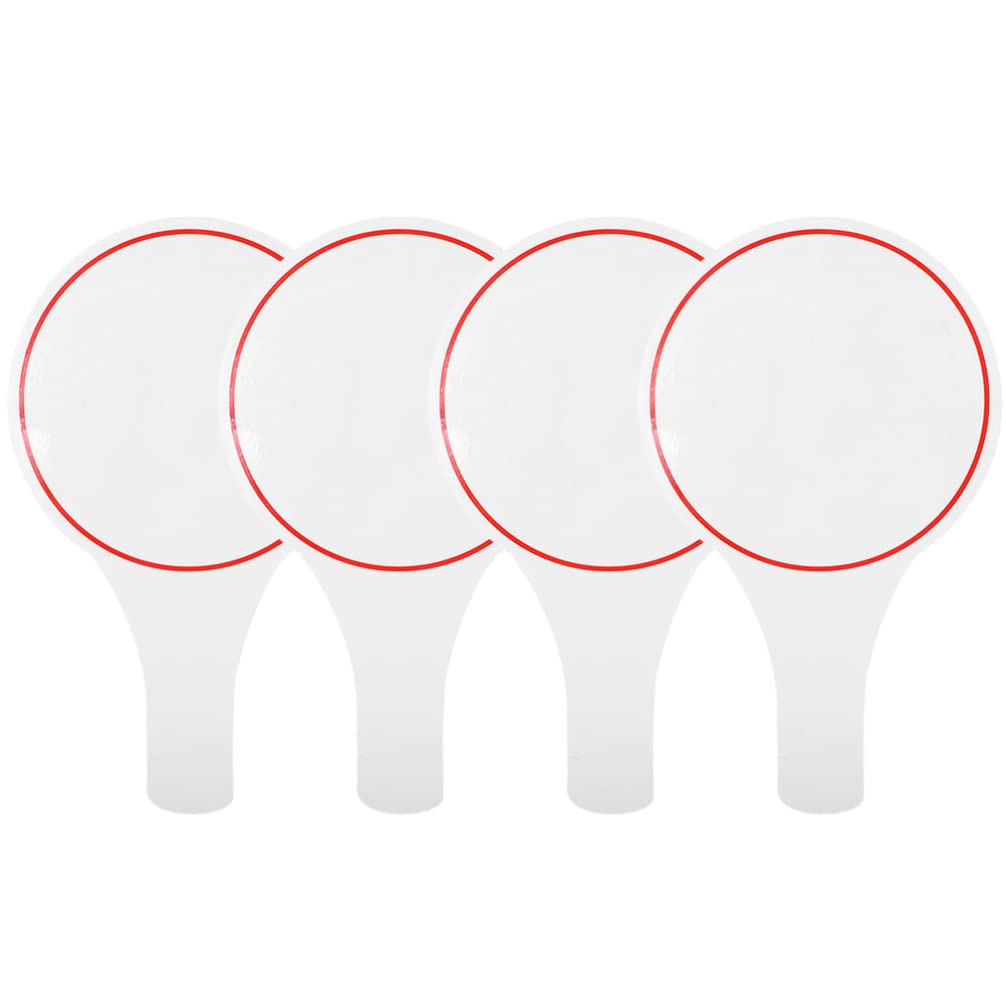 TOYANDONA 4 Pack Erasable Dry Erase Scoreboards 9.84X5.91In Blank Writing Boards for Judges Voting Classroom Sports Use