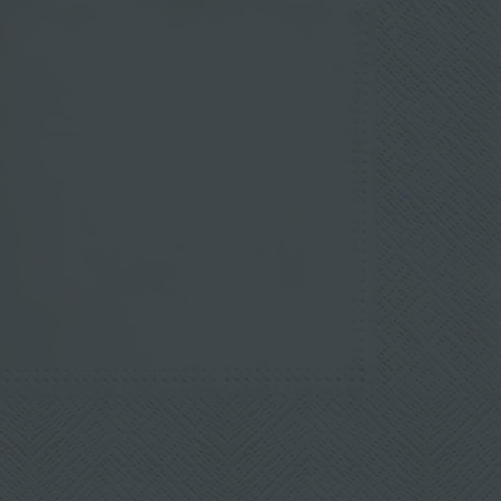 3-Ply Decorative Tissue Paper Napkins Serviettes for Decoupage Lunch 33cm x 33cm - Pack of 20 (Anthracite)