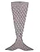 Handcrafted Knitting Woolen Mermaid Tail Blanket Sofa Blanket Soft Rug Sleeping Bag for Toddler (3-4 Years) - (40.5