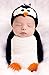 Newborn Baby Crochet Knitted Photography Props Animal Costume Set Penguin Sleeping Bag Suitable for 0-4 Months Babies