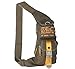 INNTURT Nylon Sling Bag Daypack Chest Bag Messenger Backpack Outdoor Army Green & Yellow