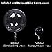 22inch( pull before inflate) 4 pack LED Light up bobo balloons, OUMAX Multi-Color LED Light Up Balloon with 3 Flash Modes, 18 Feet LED String light, ON/OFF Button, great for house decorations, wedding and Party Decoration