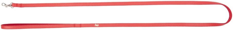 Dingo Basic Leash Made of Leather Imitation Useful for Dogs and Cats Red 13059, 1 x 130 cm