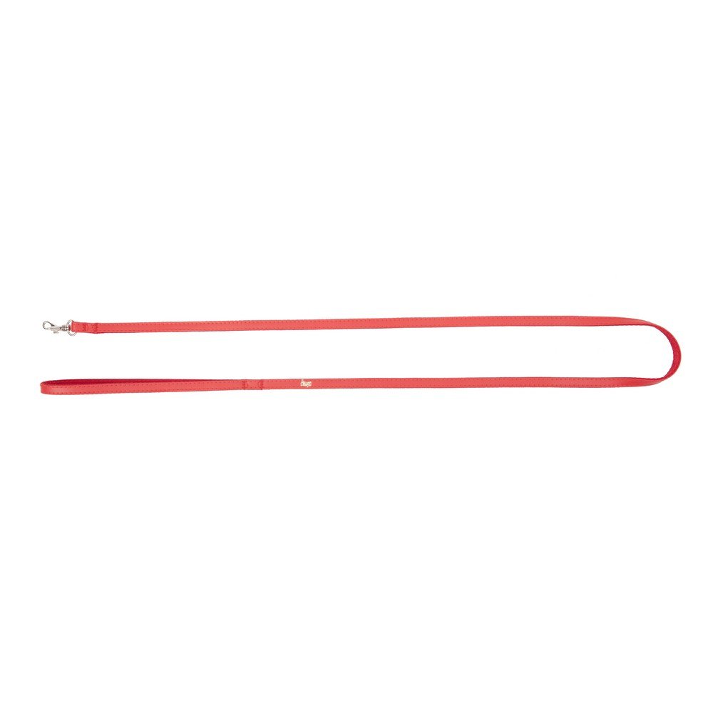 Dingo Basic Leash Made of Leather Imitation Useful for Dogs and Cats Red 13088