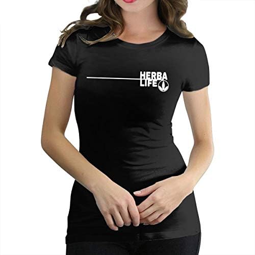 Herbalife True Life Style Women Short Sleeve Tees Crew Neck T Shirt Blouses Tops