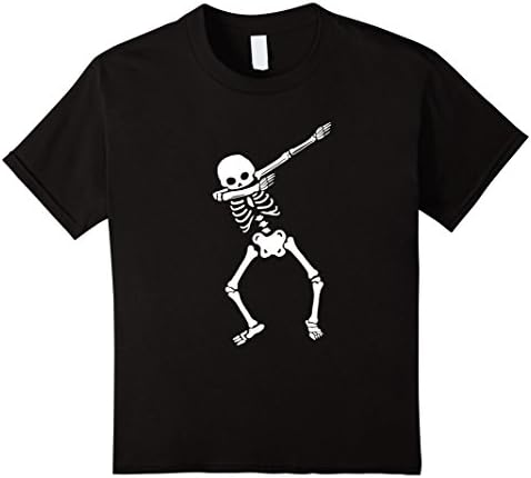 Kids Cool Dabbing Skeleton T Shirt Dab Hip Hop Funny Dance Gift 6 Black