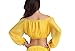 ZLTdream Lady's Belly Dance Long Sleeves Chiffon Bra Top for Big Girls & Women Rave Outfit Yellow