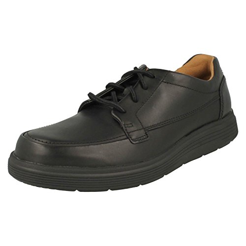 Clarks Un Abode Ease Mens Black Leather, 8