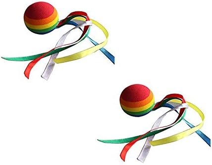 Twinkling Stars Automobile Car Antenna Topper Eva Decorative Topper Balls, Ribbon, 2pcs
