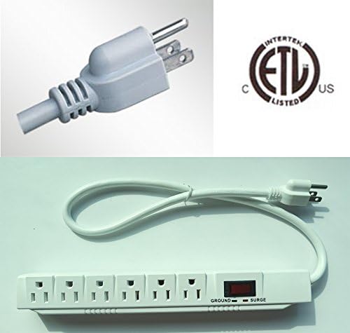 6-Outlets 24 (60 CM) Inches Long Surge-Protected Relocatable Power Tap (JS-FL6S3)