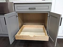 Soft Close Wooden Drawer Box Organizer Pull Out Under Cabinet Sliding Shelf Base Kitchen Bathroom Vanity Under Sink Pull Out Organizer Drawer Roll Out Wood Box Storage Shelve 26 Inch 26 W X