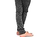 TeeHee Socks Little Girls Fleece Leggings 3 Pairs Heathered Grey Black Navy Blue Comfy Footless Tights (6-8 Years, Grey_Navy_Black)