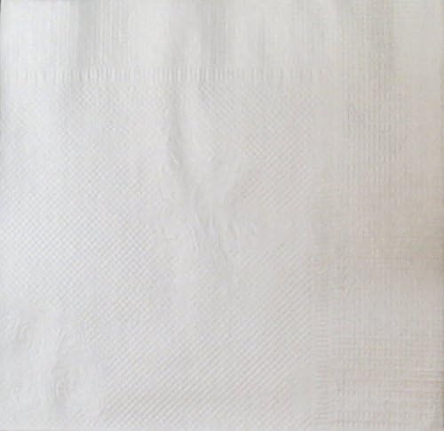 LaGovo by Crystalware, BN4000, Beverage Napkins, 1-PLY Cocktail Napkin, Bulk Package, White, (Case of 4,000 Napkins)