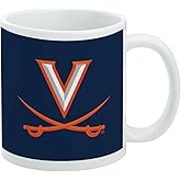 University of Virginia Cavaliers Logo Ceramic Coffee Mug, Novelty Gift Mugs for Coffee, Tea and Hot Drinks, 11oz, White