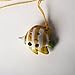 4 Hole Pendant Ocarina - Yellow Fin Fish Design - Ceramic -Soprano C – Necklace Flute - Focalink - Perfect Travel Companion – Jewelry You Can Play – Free Scales, Songs and Instructions