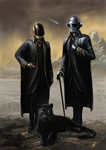 Daft Punk Poster Paper Print (18 inch X 12 inch, Rolled)