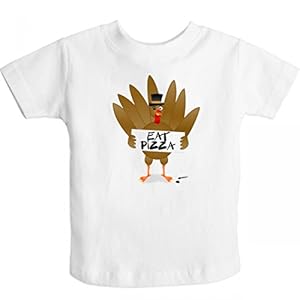 'Eat Pizza' Turkey Toddler Thanksgiving T-Shirt