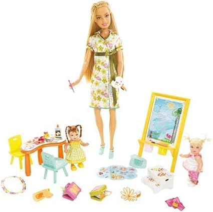 barbie careers art studio playset