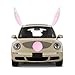 Win&Co Easter Bunny Costume Car Kit Vehicle Decorations Accessory White Pink Ears & Nose