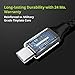 BrexLink USB Certified Type C Cable, USB C to USB A Charger (6.6ft 2 Pack), Nylon Braided Fast Charging Cord for Samsung Galaxy S9 S8 Note 8, Pixel, LG V30 G6 G5, Nintendo Switch, OnePlus 5 3T (Black)