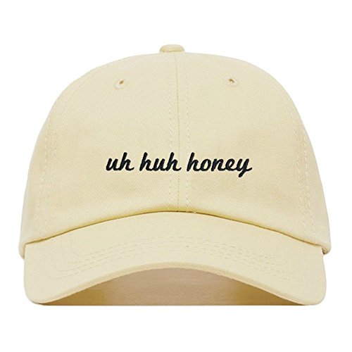 JHDHVRFR Uh Huh Honey Baseball Hat, Embroidered Dad Cap, Unstructured Soft Cotton, Adjustable Strap Back (Multiple Colors)