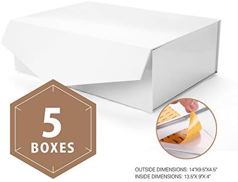 Packhome Large Gift Boxes 13 9 X 4 4 X 9 2 Sturdy Gift Boxes