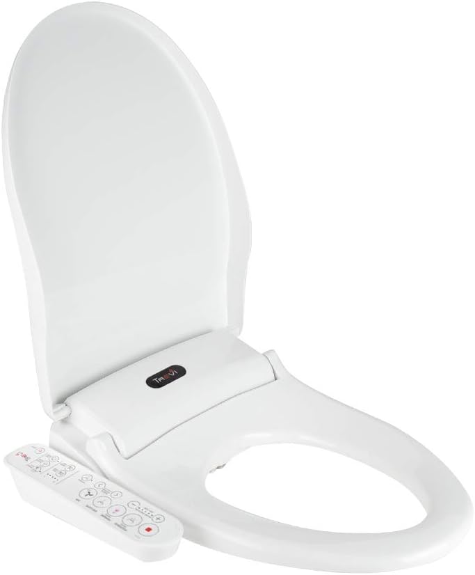 Korea-Made Trevi Bidet Toilet Seat Elongated Seat Sleek Design, Natural Air Bubble Wash Rear Wash Front Wash, Warm Air Dry, Powerful Nozzle Self-Cleaning, Nozzle Oscillation and Pulse [3600] - - 