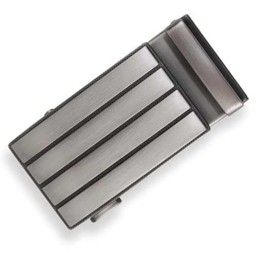 Glamexx24 Men's Belt Buckle, Automatic Ratchet Replacement Buckle, Belt Accessory, Fit for 35mm Wide Belt