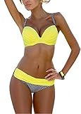 Bong Buy Push Up Two Piece Bikini Swimsuit Candy Patch Padded Swimwear