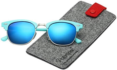 Polarspex Unisex Retro Classic Stylish Malcom Half Frame Polarized Sunglasses