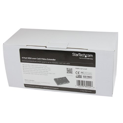 StarTech.com ST1214T 4 Port VGA Video Extender over Cat 5