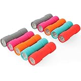 FASTPRO 10-Pack, 9-LED Mini Flashlight Set, AAA Batteries are Included and Pre-Installed, Perfect for Class Teaching, Camping, Wedding Favor