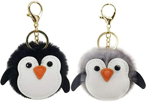 Sushafen ペンギンキーホルダー 2個 ふわふわボールキーリング ペンダント ソフトふわふわペンギン 人形 おもちゃ オーナメント カップル キーチェーン ポンポンキーリングホルダー 子供用 スクールバッグ バックパック 財布 キーチェーン Ospacp Org Ar