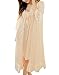 Camellia12 Fantastic Satin Robe Set Lace Chemise Full Slips with Victorian Robe