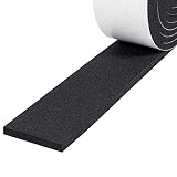 Weather Stripping-2 Rolls, 2 Inch Wide X 1/4 Inch Thick Foam Tape High Density Foam Seal Strip Door Weatherstrip Adhesive Insulation Foam Total 13 Feet Long（6.5ft x 2 Rolls ）