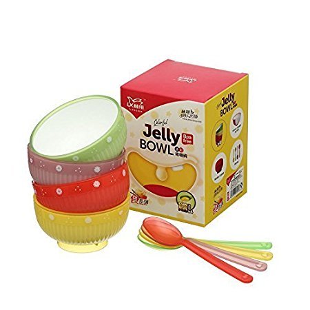 SOFTLINE Kids Quality Unbreakable BPA Free Jelly Bowls (Assorted)