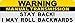 StickerTalk Warning Manual Transmission Stay Back I May Roll Vinyl Sticker, 10 inches by 3 inches
