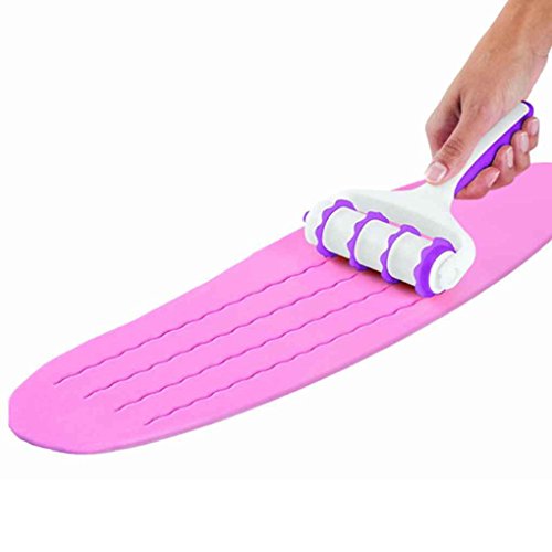 Fondant Strip Ribbon Cutter Decorating Cake Rolling Pin Embosser Roller Maker Set Sugar Craft DIY MuLuo