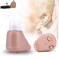 Jaxbo Hearing Amplifier Super Mini, Hearing Aids for Adult, Seniors, Children, Men and Women Fit Left/Right Ears-Rechargeable USB