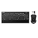 VicTsing Ultra-thin Wireless Keyboard and Mouse Combo with Palm Rest, 2.4GHz Connectivity, Long Battery Life - Black