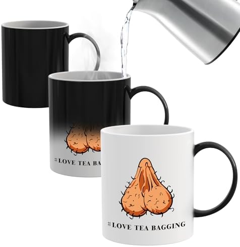Christmas Gifts for Him,Funny Gifts for Men,12OZ Novelty Heat Changing Mug,Secret Santa Presents for Men Him Friends on Christmas Birthday Anniversary