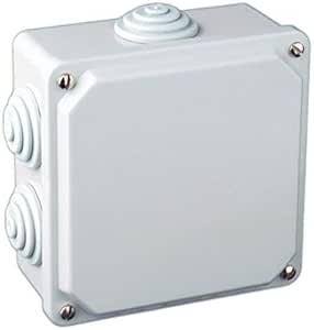 Caja eléctrica de superficie cuadrada 100x100x50mm: Amazon.es: Bricolaje y herramientas